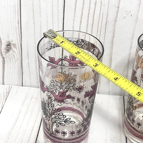 Vintage Gay Fad Garden of Allah High Ball Glasses 6” Tall 12 Oz MCM Set Of 2 - Picture 13 of 13